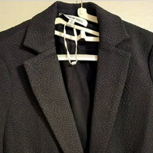 Elizabeth and James - Black, tailored longline jacket - Sz 4 new - Picture 2 of 10